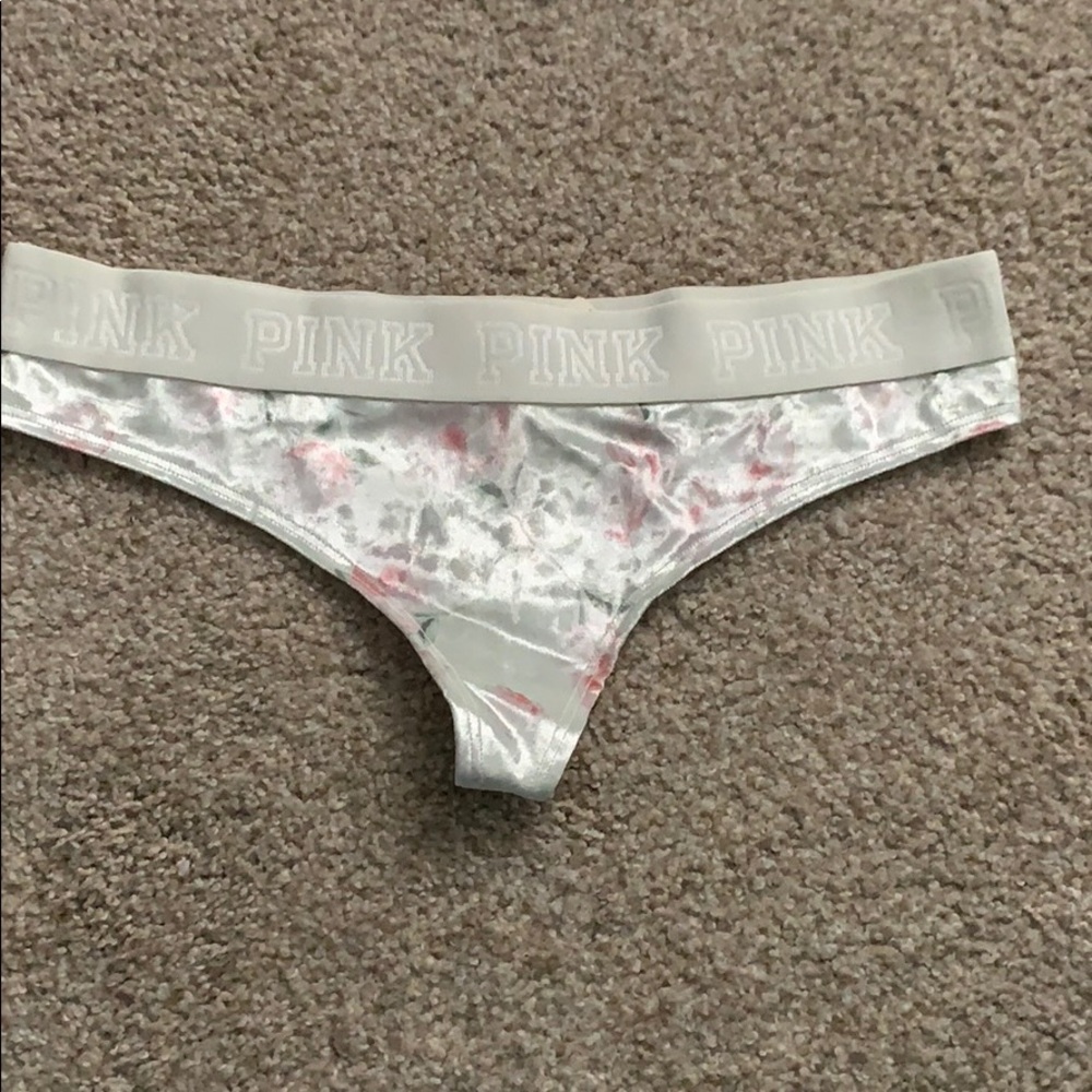 Pink Victoria’s Secret thong